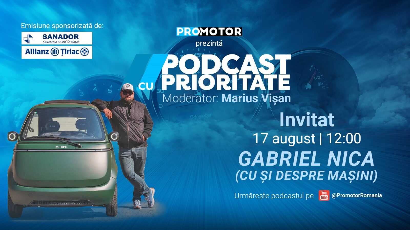 Gabriel Nica, invitat la Podcast cu Prioritate by ProMotor