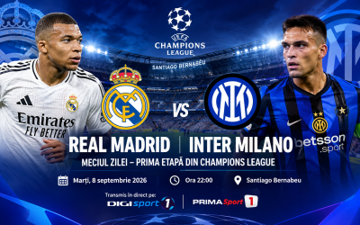 Real Madrid – Inter: Chivu îl înfruntă pe Mourinho la TV