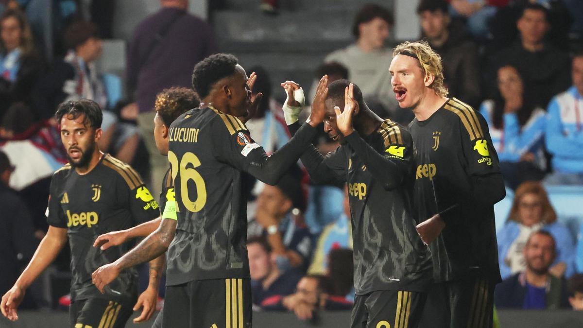 Celta Vigo-Juve 1-2: gol di Hugo Alvarez, Woltemade e Kolo Muani