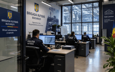 Brigada Rutieră la Hala Laminor. Ghișee închise temporar